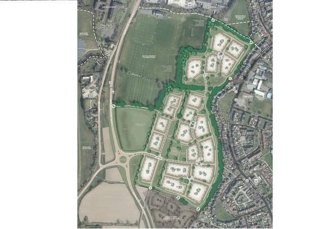 Plans for 375 homes off Newgate Lane - proposed by Miller Homes and Bargate Homes