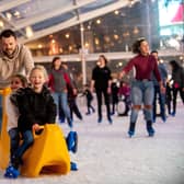 Portsmouth On Ice Skating Rink in Guildhall Square Portsmouth. Picture: Vernon Nash