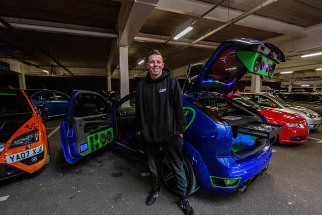 LLP car meet are highlighting how their car meet is different from any otherPictured:  Gary Nelson with his kitted Ford Focus ST at Tesco carpark, Havant on Wednesday 1st February 2023Picture: Habibur Rahman