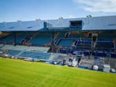 The South Stand's TV gantry is to be replaced next summer. Picture: Michael Woods / Solent Sky Services