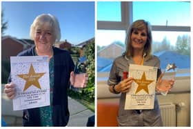 Sandy Millard, occupational therapist in the Learning Disabilities Team, Gosport and Kim Lea from the Heart Failure Team in Havant