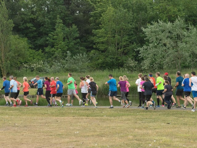 The Lakeside parkrun in Northarbour sees runners start from behind 1000 Lakeside, then head past the Porsche garage, turn back and then go along the side of the lake for a while before returning to the finish line at the front of the building. The path is tarmac at first, and uneven round the lake, and the course is very flat. It attracts a large field each week - and a plus point is the large car park at the business centre