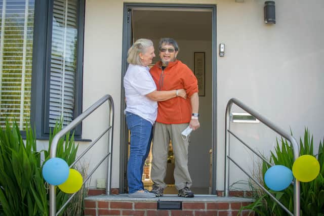 Susan and Basil Song at the door step of their home.
Picture: Habibur Rahman