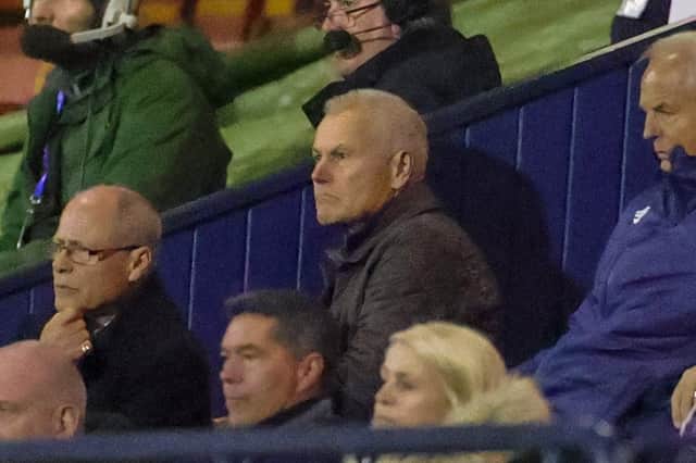 Peter Taylor watched Pompey's win over Southend from the stands. Picture: Nigel Keene