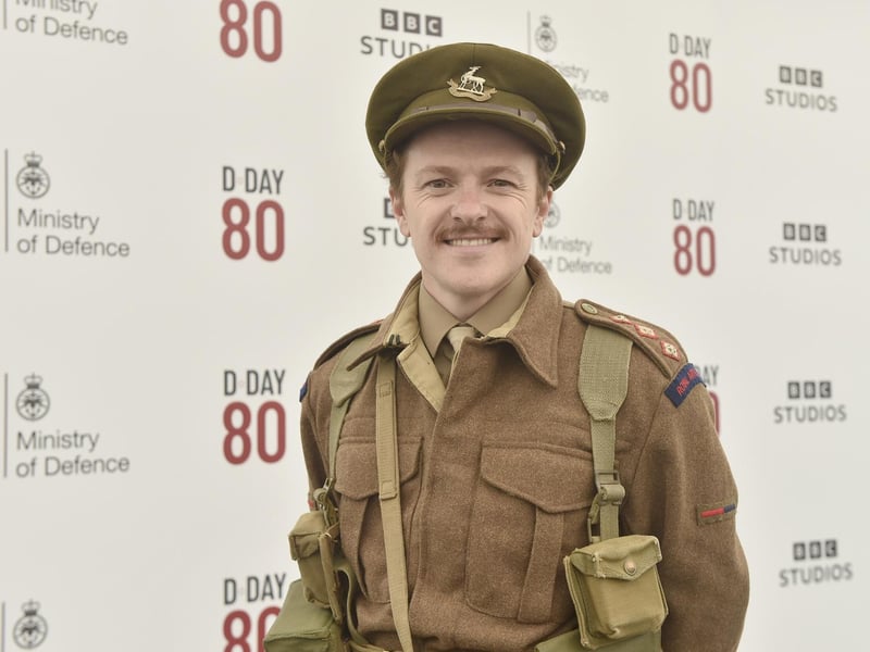 D-Day 80 commemorations on Southsea Common, Southsea, on Wednesday, June 5, 2024.Pictured is: Actor Jonny Weldon (30) from Bournemouth.Picture: Sarah Standing (050624-3853)
