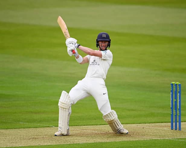 Nick Gubbins top scored for Hampshire as they were bowled out for 226 on the opening day of their Championship Division 1 game by leaders Notts at The Ageas Bowl. Photo by Alex Davidson/Getty Images.