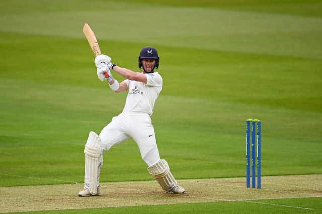 Nick Gubbins top scored for Hampshire as they were bowled out for 226 on the opening day of their Championship Division 1 game by leaders Notts at The Ageas Bowl. Photo by Alex Davidson/Getty Images.