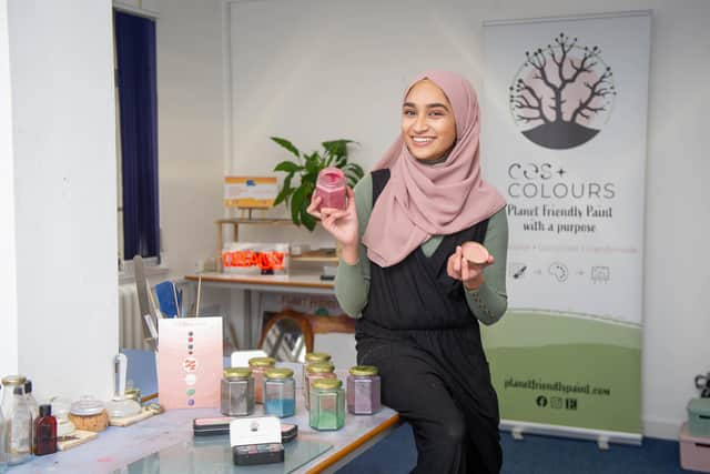 Ameenah Begum in her studio at Portsmouth Guildhall.

Picture: Habibur Rahman