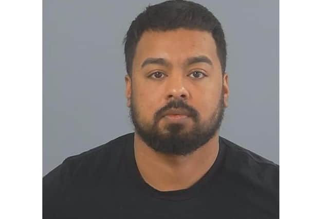 Amran Ahmed - pictured - and Amy Willard both pleaded guilty to being concerned in the supply of a Class A drug, cocaine. Picture: Hampshire Constabulary.