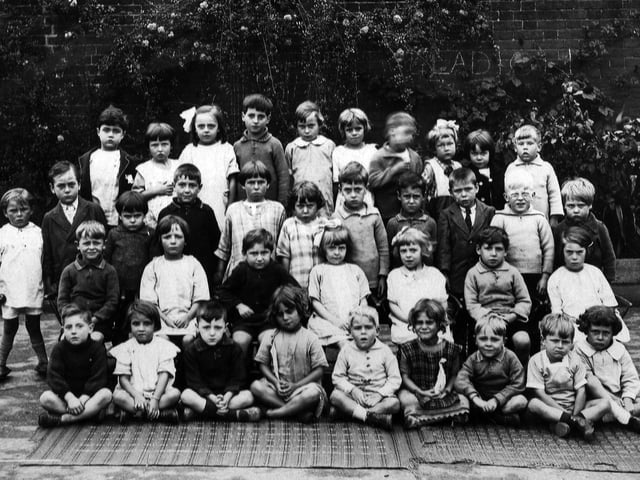 Pupils at Binstead Road School, Buckland, Portsmouth, in the late 1920's