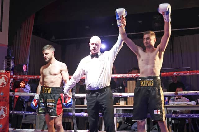 Matt King, right, is back in the ring for his latest professional bout on Saturday Picture: Barry Zee