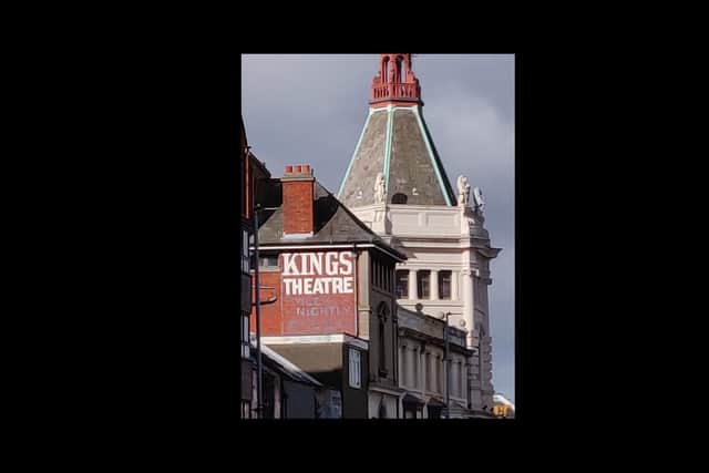 An example of a ghost advert - an old painted sign for the Kings Theatre. . Picture: Tim Sheerman-Chase