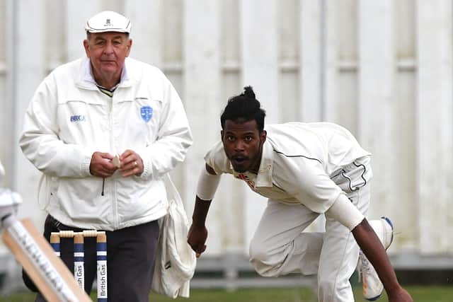 Ashan Silva took figures of 4-8 for Waterlooville. Picture: Neil Marshall (180616-025)