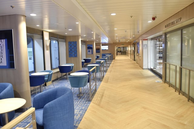One of the main walkways and sitting areas.