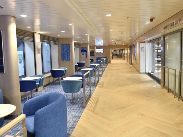 One of the main walkways and sitting areas.