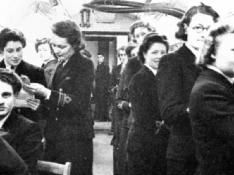 Believed to have been under Fort Southwick, here we see wrens of the communications branch during the war.