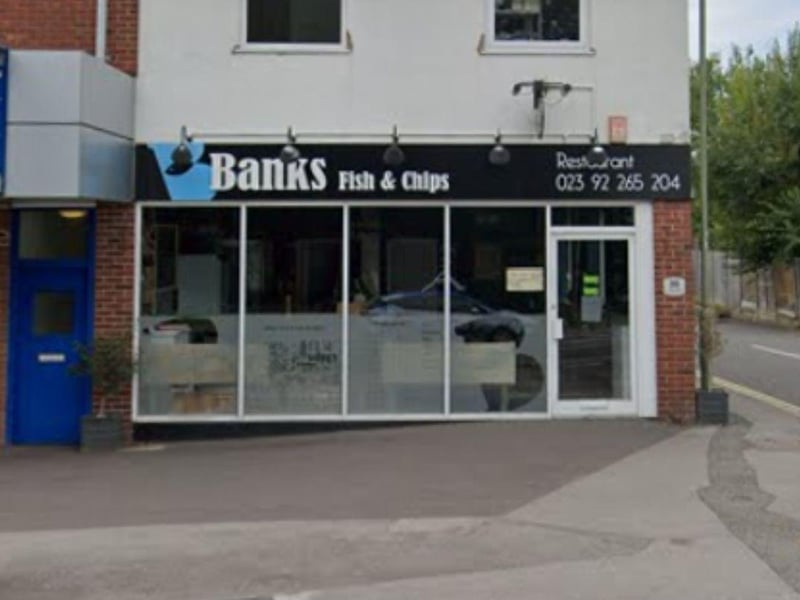 Banks Fish & Chips at 35 London Road, Waterlooville was rated 5 after inspection on February 24 2023.