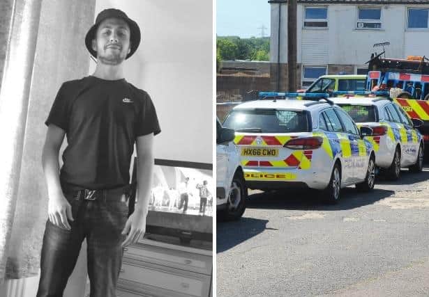 George Allison was killed in an attack in Tichborne Crescent (right). Pictures: Hampshire Constabulary/Sarah Standing