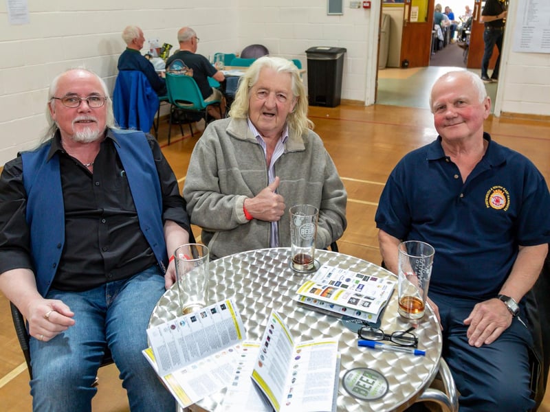 Friends spending an afternoon at the Wickham Beer Festival. Picture: Mike Cooter (060424)