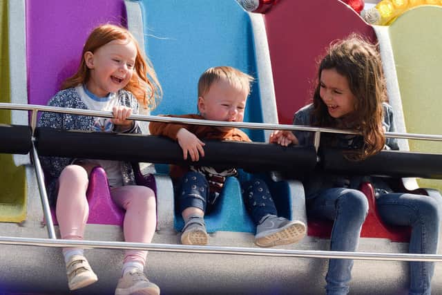 Willow, Marley and Isla Mace Picture: Keith Woodland (160421-87)
