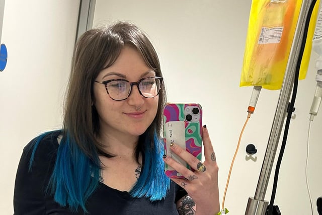 Ellie received chemotherapy treatment at QA hospital