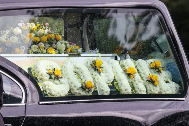 The funeral of Sophie Fairall was held at Holy Rood Church on Monday afternoon. Photos by Alex Shute
