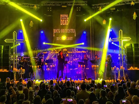 Festival of the Dead’s Rock Orchestra by Candlelight at Switch, Southampton, September 2021. Picture by Lorna Edwards