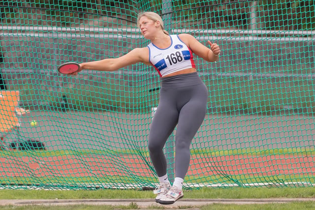 Discus thrower Naomi Holdsworth. Picture by Paul Smith