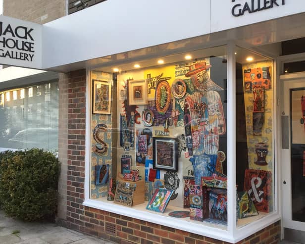 Darktown Debris by Johnny Hannah is the Art Through Glass exhibition at Jack House Gallery in High Street, Old Portsmouth for March, 2021.