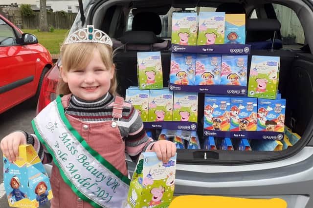 Holly Ford, six from Rowner, has collected 70 eggs