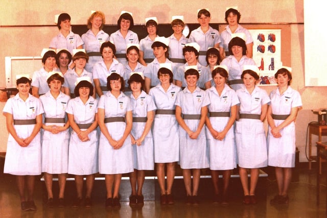 Staff nurses pictures in 1982