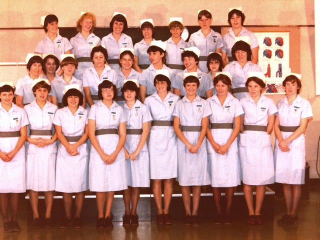 Staff nurses pictures in 1982