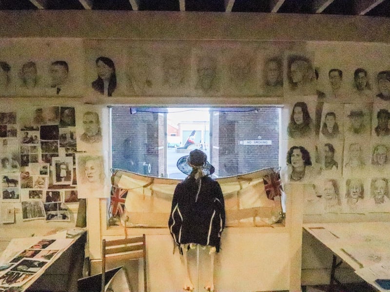 Inside Pete Codling's studio at the Historic Dockyard