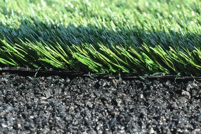 Artificial turf.
Picture: Sarah Standing (280920-4669)