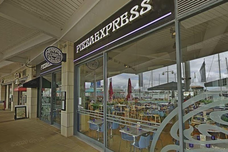The Pizza Express in Gunwharf Quays has a rating of 3 out of 5 from 497 TripAdvisor reviews.
