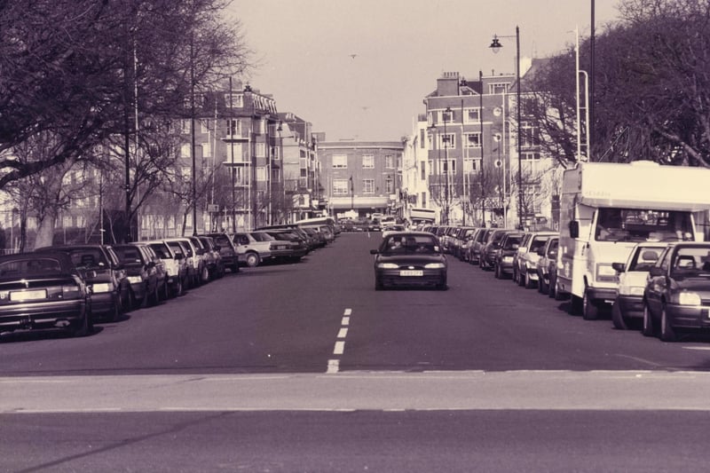 The Avenue De Caen, viewed from the clock gardens at Southsea Castle, 1995. The News PP5484