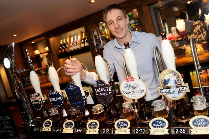 Manager Dan Aitchison at The Village Inn in Botley Road, Park Gate in 2016  (160454-4883)