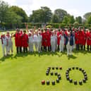 Royal Hospital Chelsea Pensioners visit Fareham Bowls Club for a friendly game of Bowls