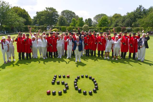 Royal Hospital Chelsea Pensioners visit Fareham Bowls Club for a friendly game of Bowls