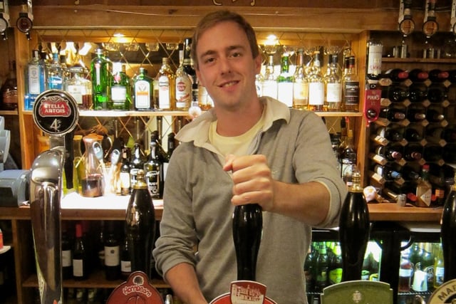 Dan Capper at the Old Hall pub, Chinley in 2010
