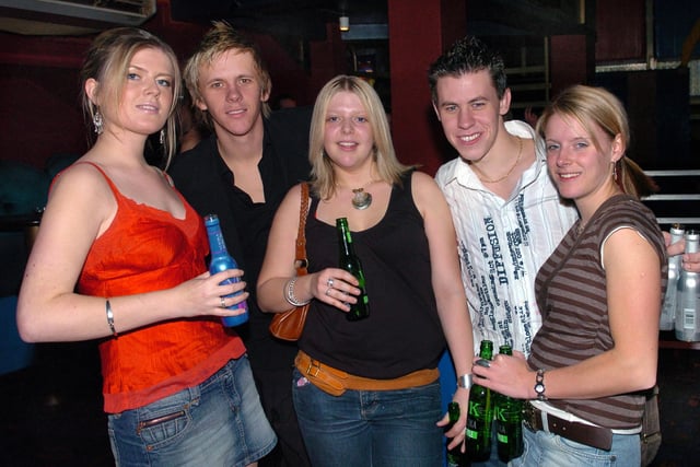 Revellers having a good time at Route 66 nightclub in Guildhall Walk, Portsmouth - (045543-0041)