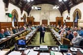 Alan Mak MP with constituents in the Grand Committee Room at Westminster Hall