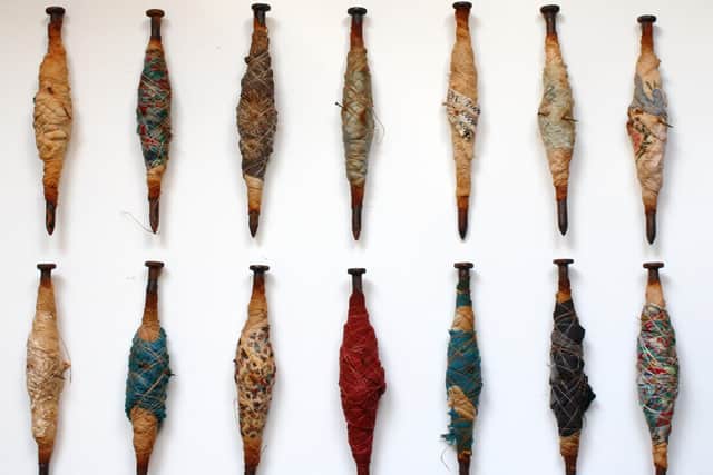 Helen Peters. Legami, work inspired by The Foundling Museum infant records.