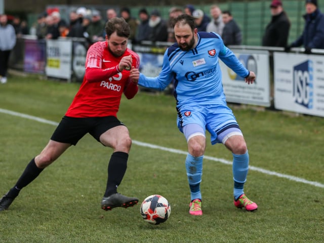 Portchester's Brett Pitman, right. Picture by Nathan Lipsham