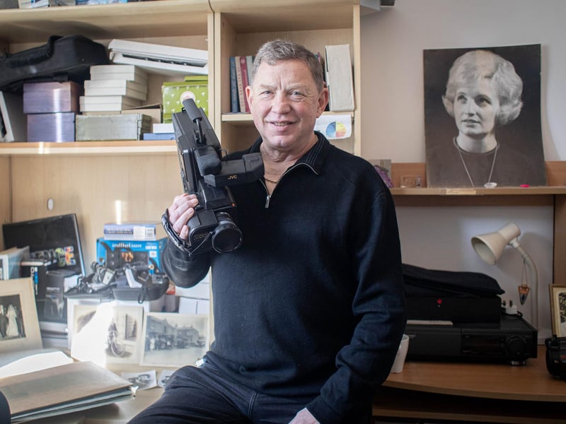 Nick Courtney shares memories of Portsmouth of parents Roger Courtney and Tricia Courtney who owned Courtney Photographics in Southsea in the 60s  Pictured: Nick Courtney at his late mother's home in Copnor, Portsmouth, on Tuesday 25th February 2026  Picture: Habibur Rahman