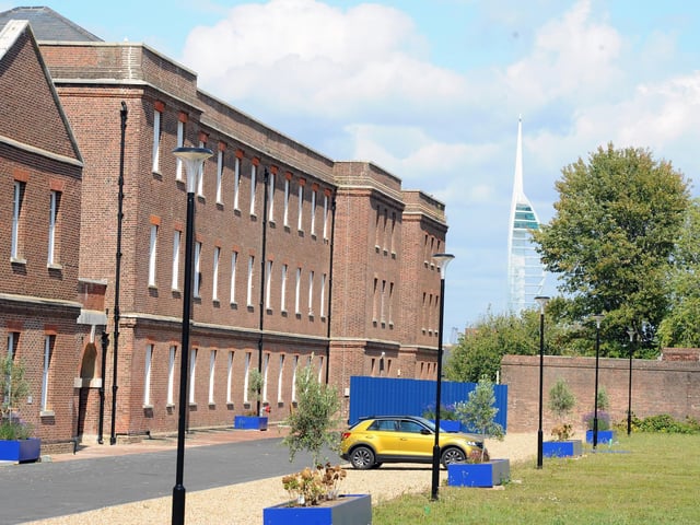 Trinity House - the southern side of what was once the main hospital building - is now complete Picture: Sarah Standing (290824-5757)