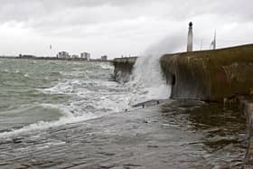Bad weather at Southsea seafront. Pic Chris Stevens-Ballard