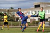 Downton's sub keeper Dan Telfer denies US Portsmouth. Picture: Chris Moorhouse