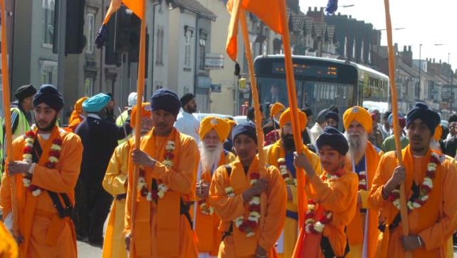 A Sikh New Year festival in Doncaster town centre, 2009.