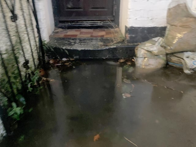 Leesland Road in Gosport, suffered some flooding after heavy rainfall in the early hours of Monday, September 23, 2024.Picture: Victoria Smith